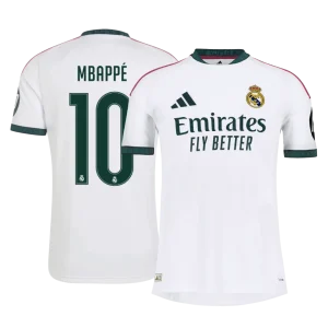 Versão do Jogador MBAPPÉ #10 Real Madrid Casa Futebol Camisas 2026/27 Branco
