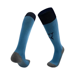 Manchester City Casa Meias 2025/26 Azul