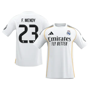 【Super Qualidade】F.MENDY #23 Real Madrid
Casa Futebol Camisa 2025/26 Branco