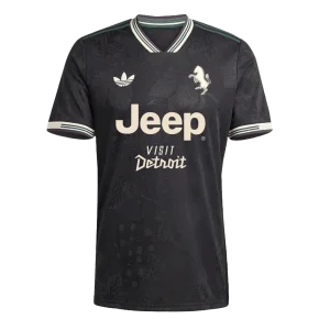 Jogador Juventus Fora Terceira Futebol Camisas 2025/26 Preto