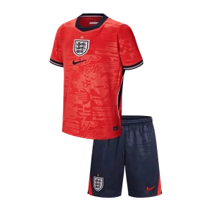 Inglaterra Infantil  Fora Copa do Mundo Futebol Camisa Conjunto (Camisa+Shorts) 2026 Branco