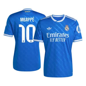 MBAPPÉ #10 Real Madrid Fora Terceira Camisa 2025/26- Azul