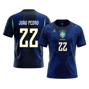 JOÃO PEDRO #22 Brasil Fora Copa do Mundo Camisa 2026 Marinha