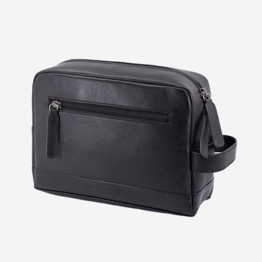 Bolsa para Cosméticos Preta em Pele SL Benfica - Image 4