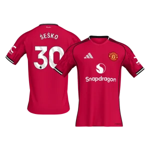 ŠEŠKO #30 Manchester United Casa Camisa 2025/26 Vermelho