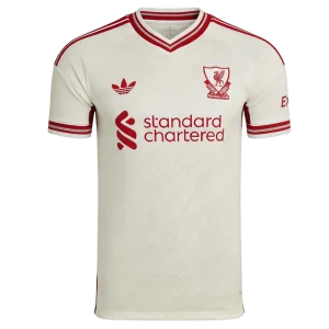 Versão do Jogador Liverpool Fora Futebol Camisas 2026/27 Branco
