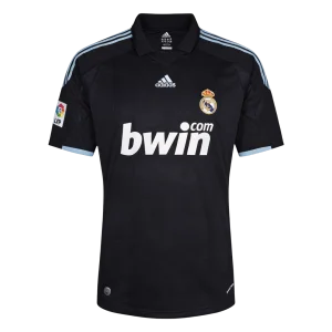 Retrô Real Madrid Fora Camisa 2009/10 Preto