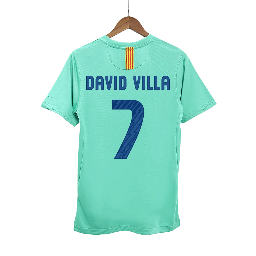 Camisola Retro DAVID VILLA #7 Barcelona Fora 2010/11