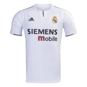 Retrô Real Madrid Casa Camisa 2003/04 Branco