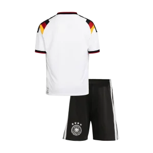 Alemanha Infantil  Casa Copa do Mundo Futebol Camisa Conjunto (Camisa+Shorts) 2026 Branco