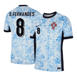 B.FERNANDES #8 Portugal Camisola de Futebol Fora Camisola Personalizada