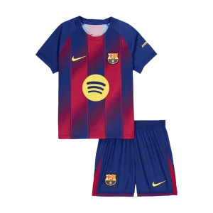 Barcelona Conjunto Infantil Casa 2025/26 Vermelho-Azul