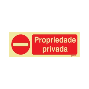 Sinalética Passagem Proibida Propriedade Privada – PR0339
