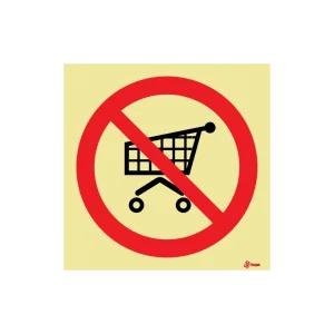 Sinalética Proibida a Circulação de Carrinhos – PR0288
