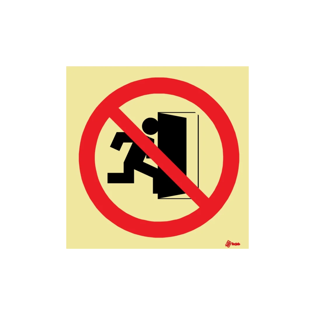 Sinalética Proibida a Passagem em Caso de Emergência – PR0063 - Image 2
