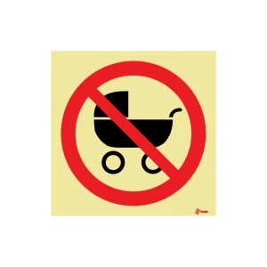 Sinalética Proibido Circular com Carrinhos de Bebé – PR0289