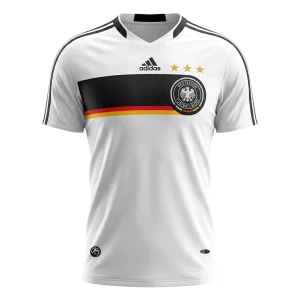 Retrô Alemanha Casa Camisa 2008 Branco