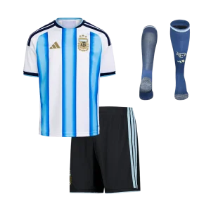 Argentina Infantil  Casa Copa do Mundo Futebol Camisa Conjunto (Camisa+Shorts+Meias) 2025/26