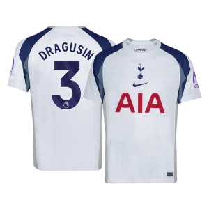 DRAGUSIN #3 Tottenham Hotspur Casa Camisa 2025/26 Branco