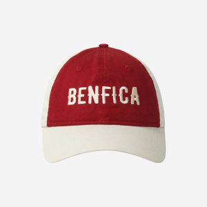 Boné Bordô e Branco Vintage Benfica