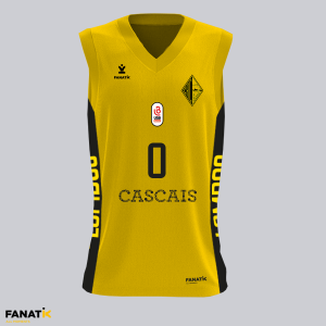 Camisola de jogo Amarela CRC Quinta dos Lombos Basquetebol Liga Betclic