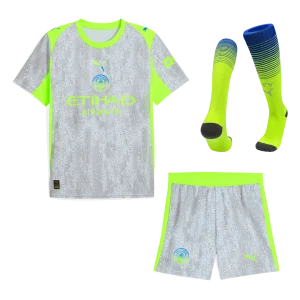 Manchester City 
 Fora Terceira Camisa Conjunto(Camisa+Calções+Meias) 2025/26