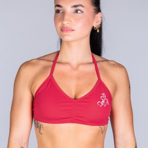 STRAPPY SPORTS BRA SIGNATURE RED
