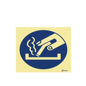 Sinalética Obrigatório Apagar o Cigarro - OB0133