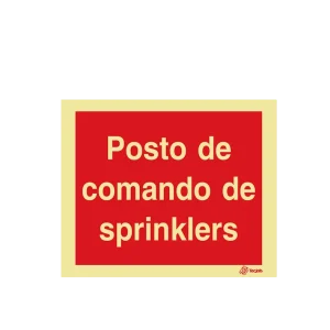 Sinalética Posto de Comando de Sprinklers - I0544